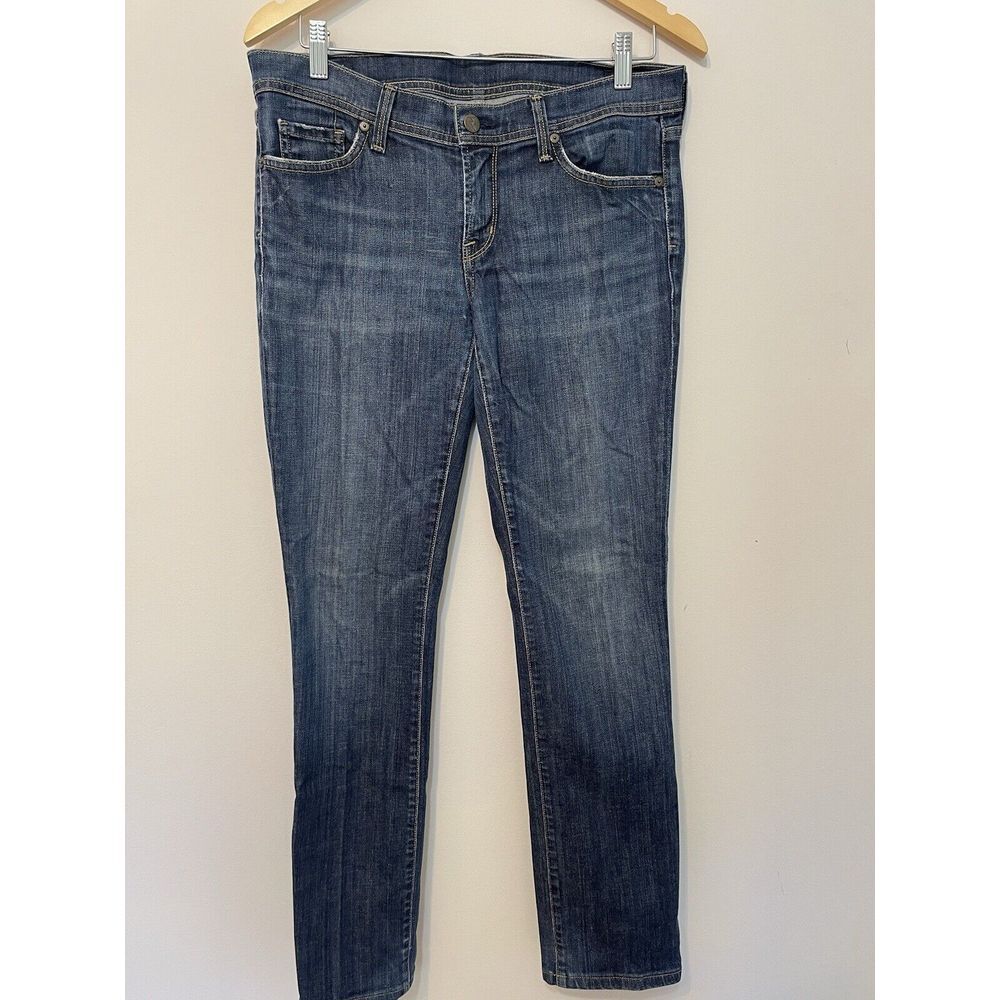 Citizens of Humanity Ava #142 Stretch‎ Low Waist Straight Leg Blue Jeans Size 30